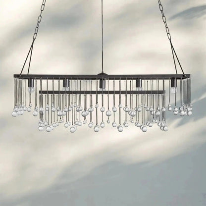 Aubrey Rectangular Chandelier 47''60'' - Zelno Lighting