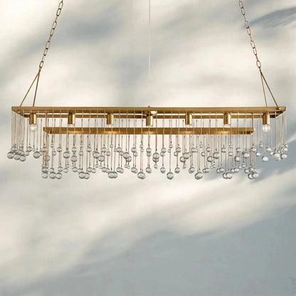 Aubrey Rectangular Chandelier 47''60'' - Zelno Lighting