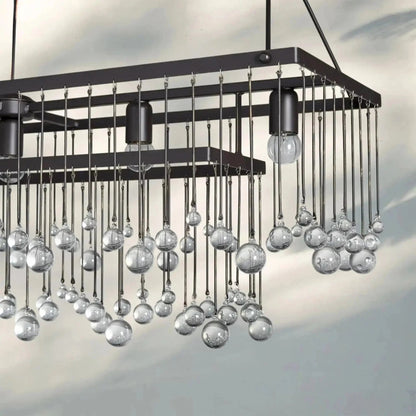 Aubrey Rectangular Chandelier 47''60'' - Zelno Lighting