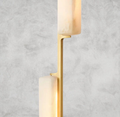Audaben Alabaster Linear Chandelier 54" - zelnolighting