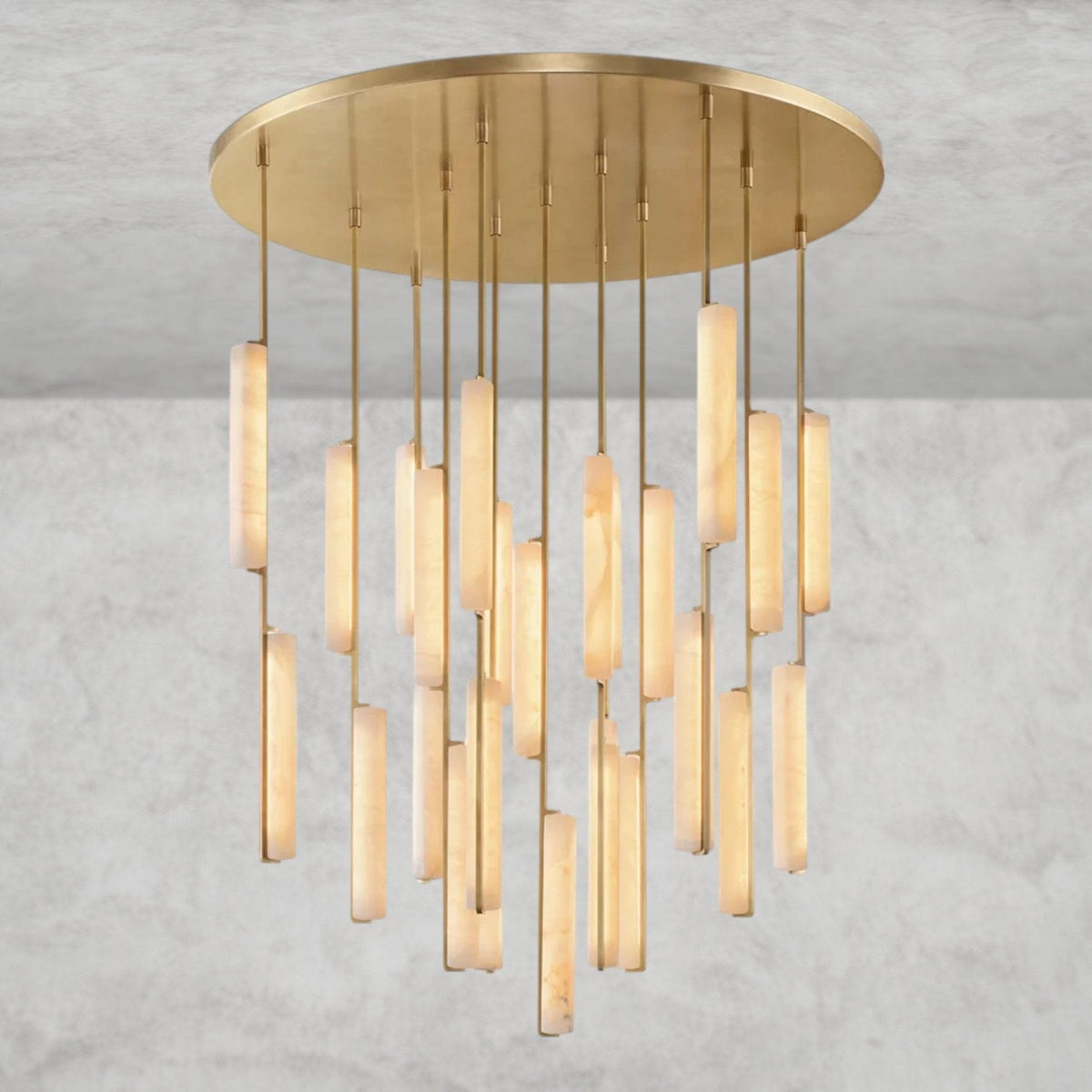 Audaben Alabaster Round Chandelier 24", 40", 56" - Zelno