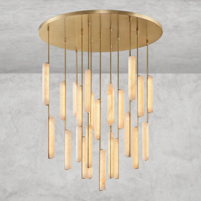 Audaben Alabaster Round Chandelier 24", 40", 56" - Zelno