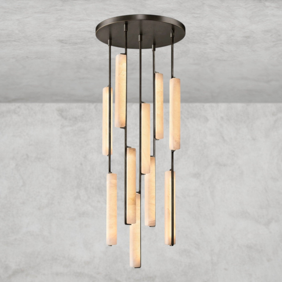Audaben Alabaster Round Chandelier 24", 40", 56" - Zelno