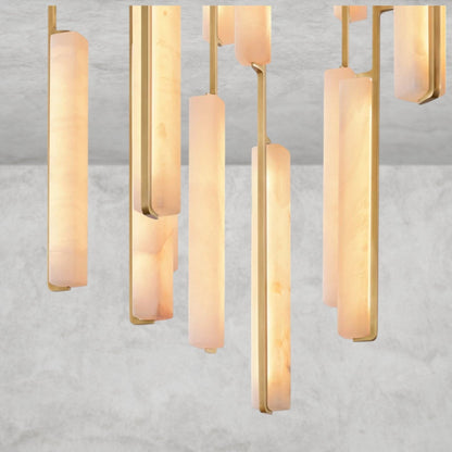 Audaben Alabaster Round Chandelier 24", 40", 56" - Zelno