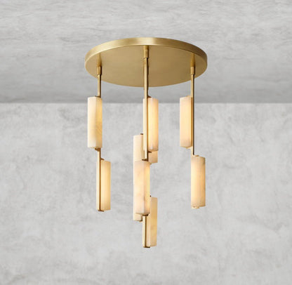 Audaben Alabaster Round Chandelier 24", 40", 56" - Zelno