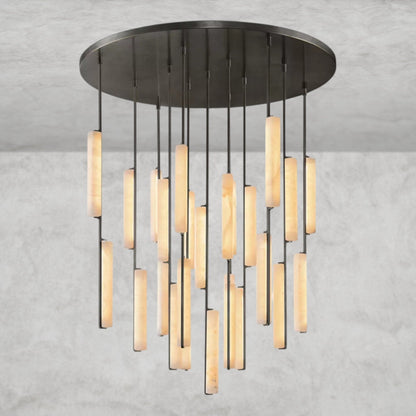 Audaben Alabaster Round Chandelier 24", 40", 56" - Zelno
