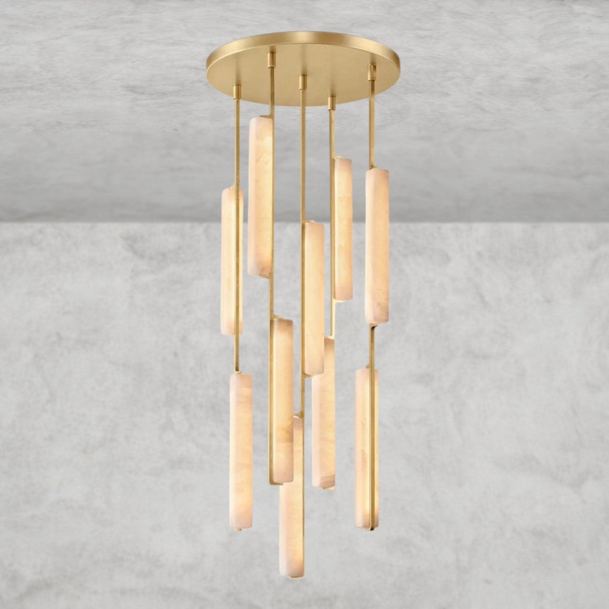 Audaben Alabaster Round Chandelier 24", 40", 56" - Zelno