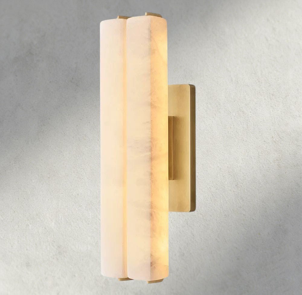 Audubam Alabaster Double Sconce - Zelno