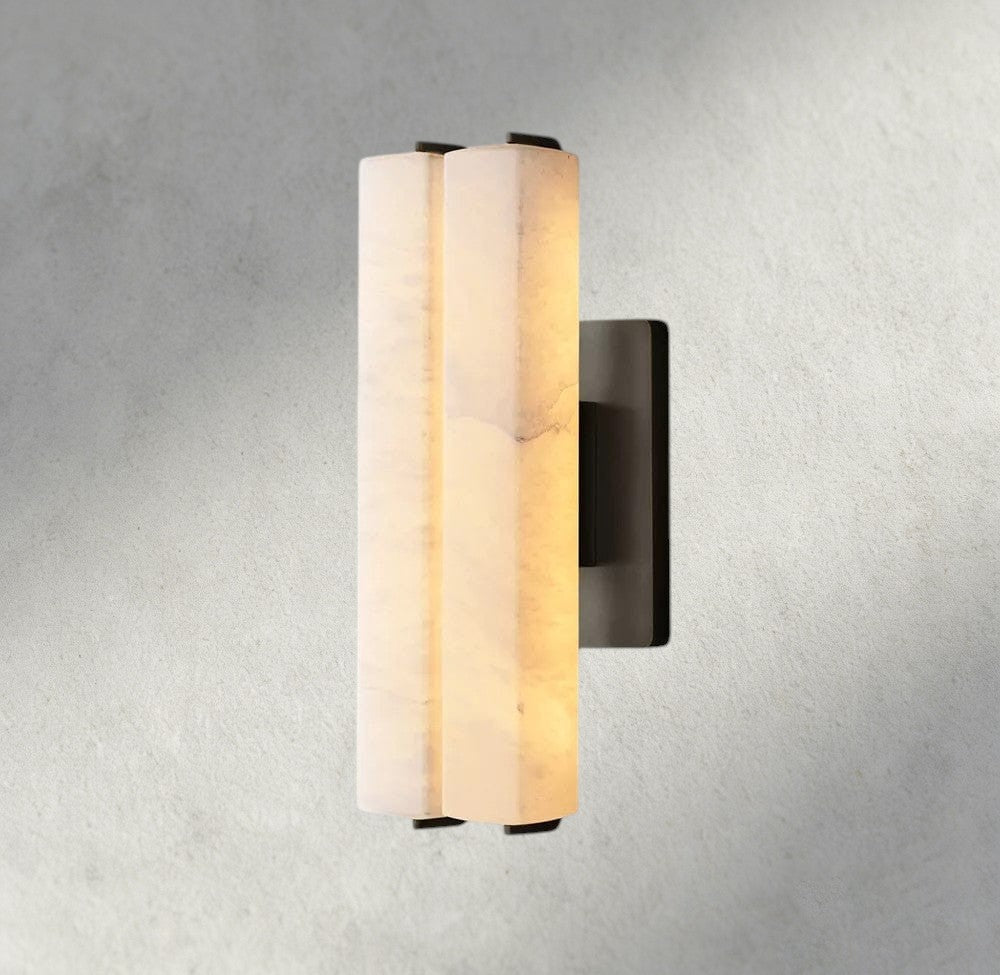 Audubam Alabaster Double Sconce - Zelno