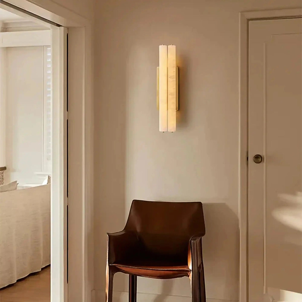 Audubam Alabaster Double Sconce - Zelno