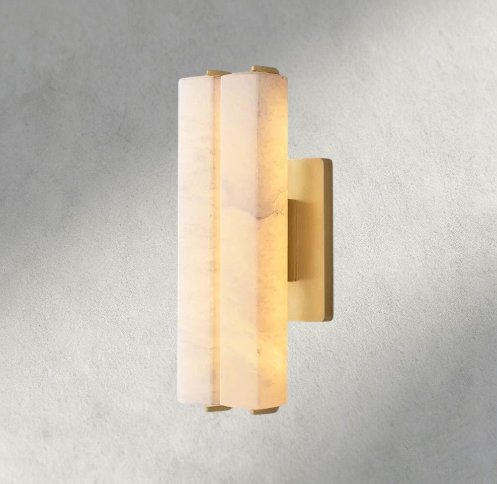 Audubam Alabaster Double Sconce - Zelno