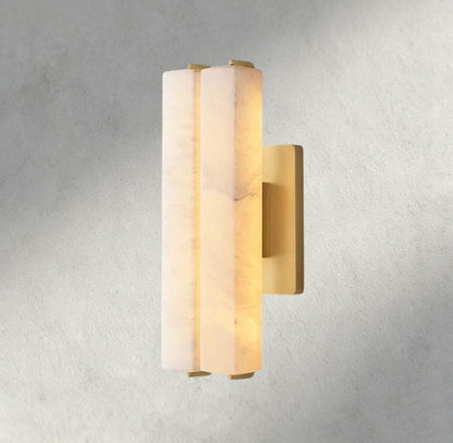Audubam Alabaster Double Sconce - Zelno