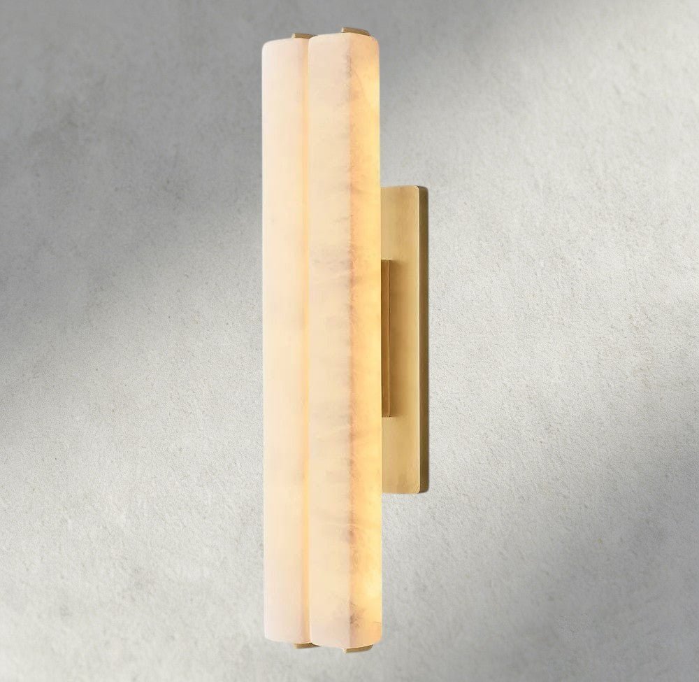 Audubam Alabaster Double Sconce - Zelno