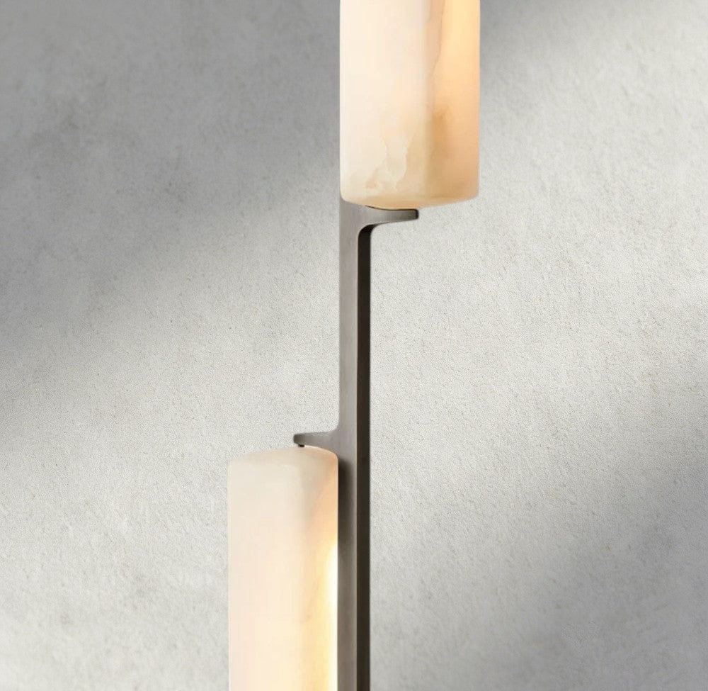 Audubam Alabaster Linear Chandelier 54" - Zelno