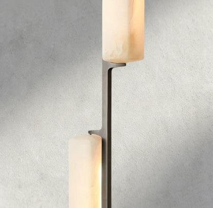 Audubam Alabaster Linear Chandelier 54" - Zelno