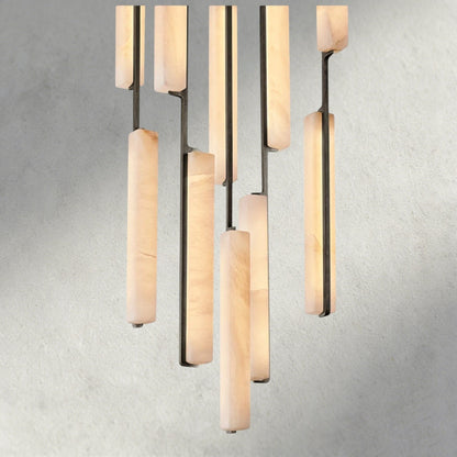 Audubam Alabaster Round Chandelier 24", 40", 56" - Zelno