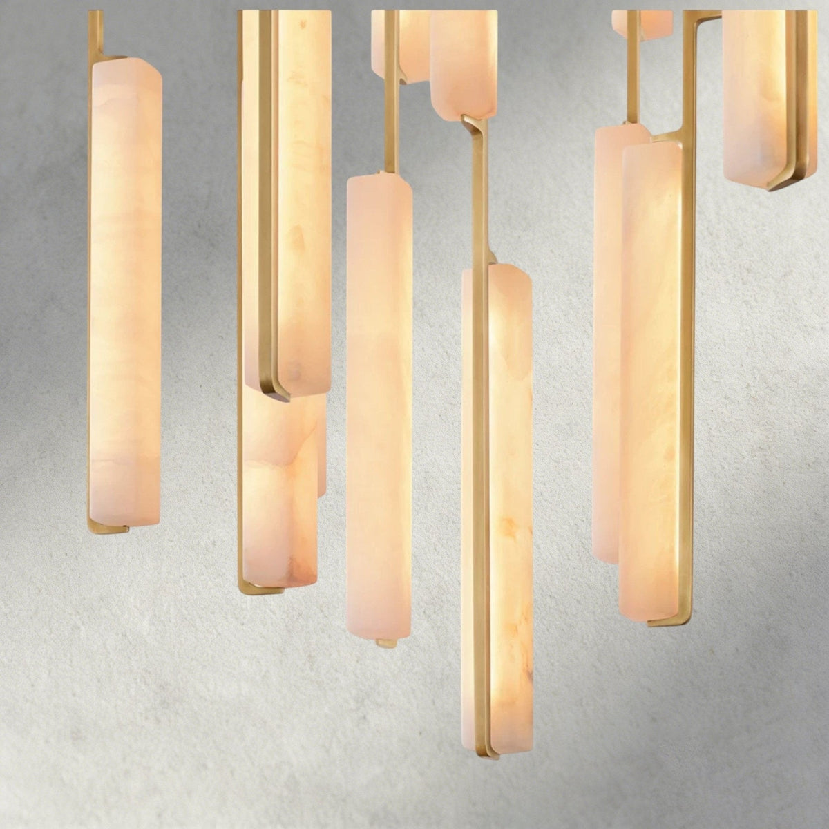 Audubam Alabaster Round Chandelier 24", 40", 56" - Zelno
