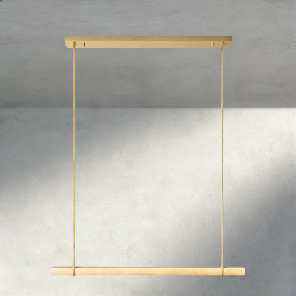 Audubam Alabaster Single Bar Linear Chandelier - Zelno
