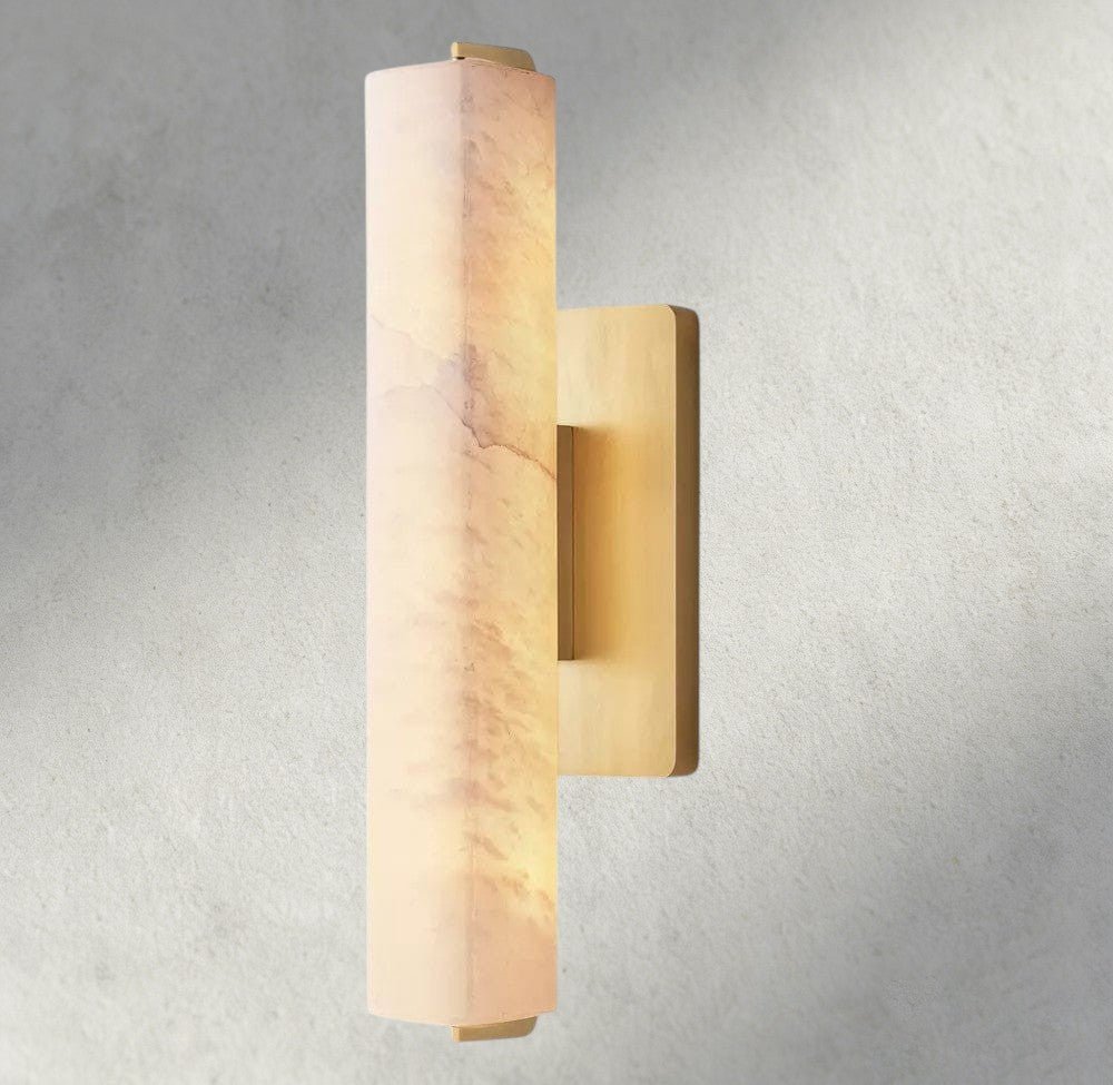 Audubam Alabaster Single Sconce - Zelno