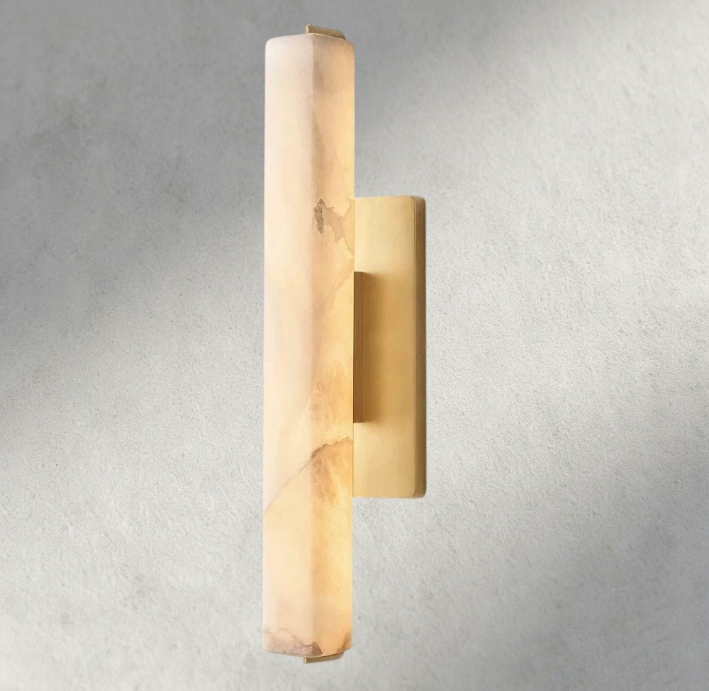 Audubam Alabaster Single Sconce - Zelno