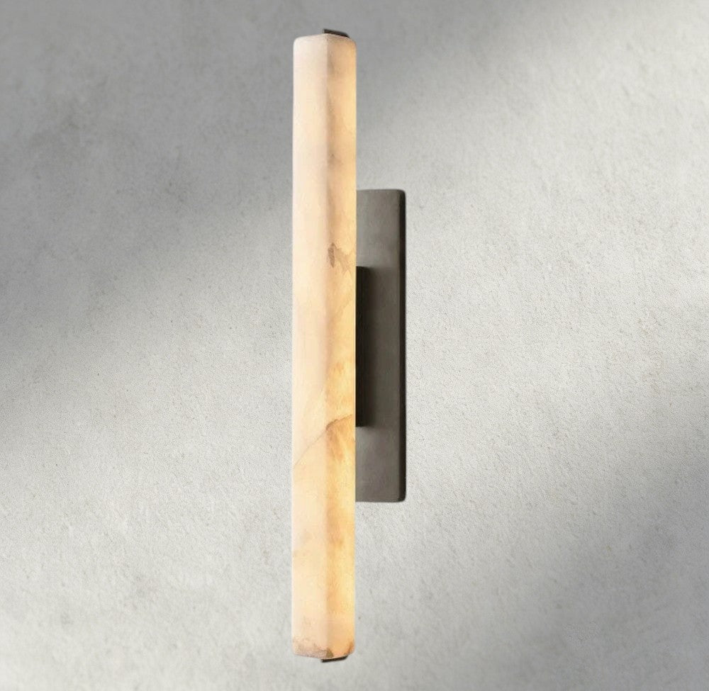 Audubam Alabaster Single Sconce - Zelno