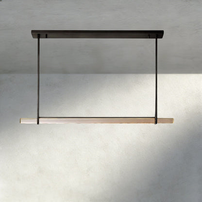 Audubam Crystal Linear Single Bar Chandelier - Zelno