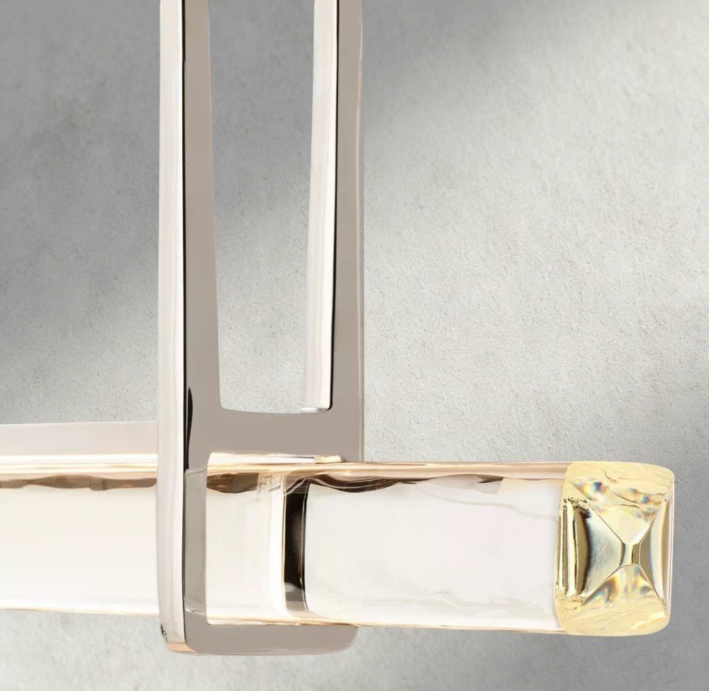 Audubam Crystal Linear Single Bar Chandelier - Zelno