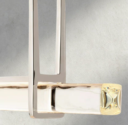 Audubam Crystal Linear Single Bar Chandelier - Zelno