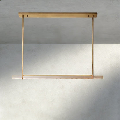 Audubam Crystal Linear Single Bar Chandelier - Zelno