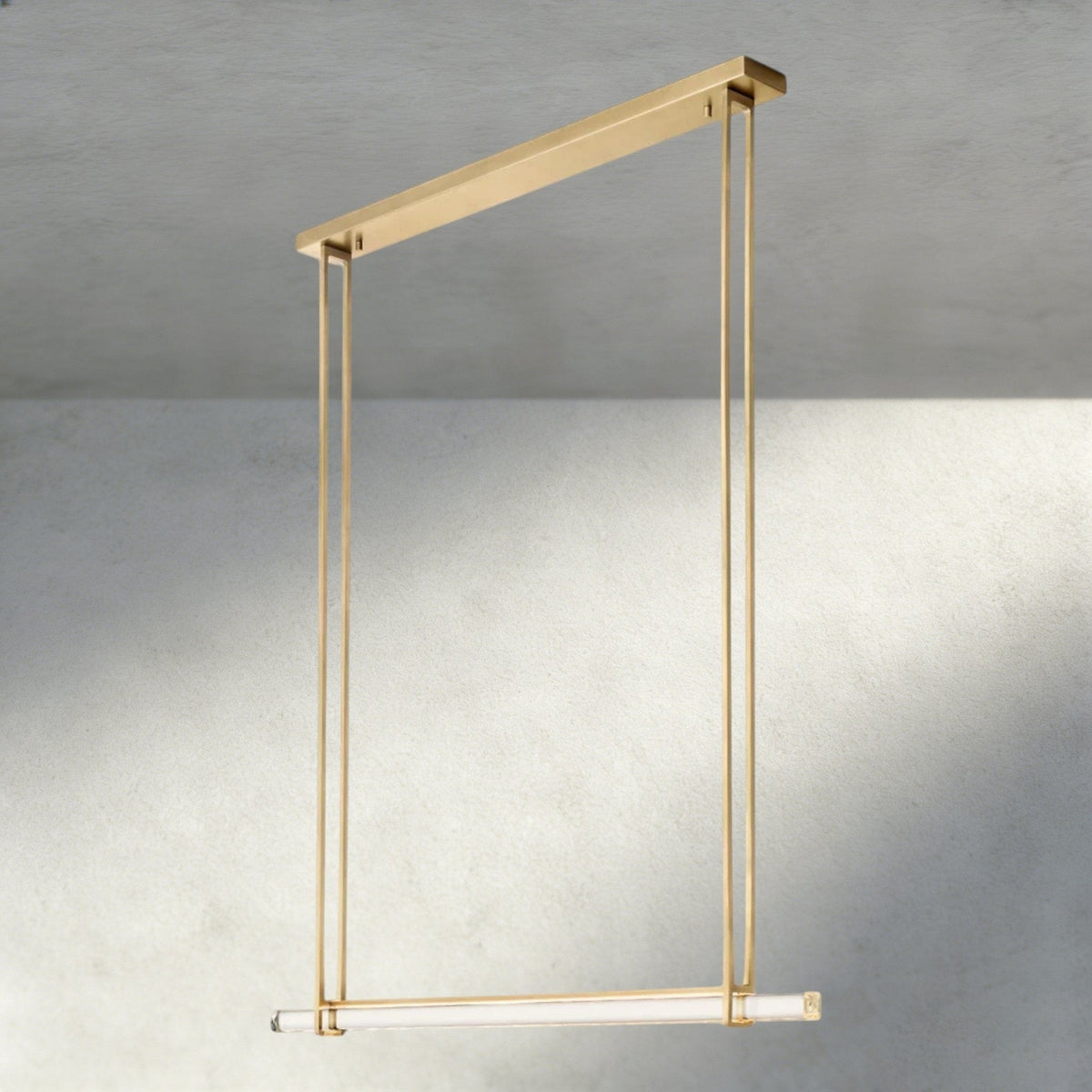 Audubam Crystal Linear Single Bar Chandelier - Zelno