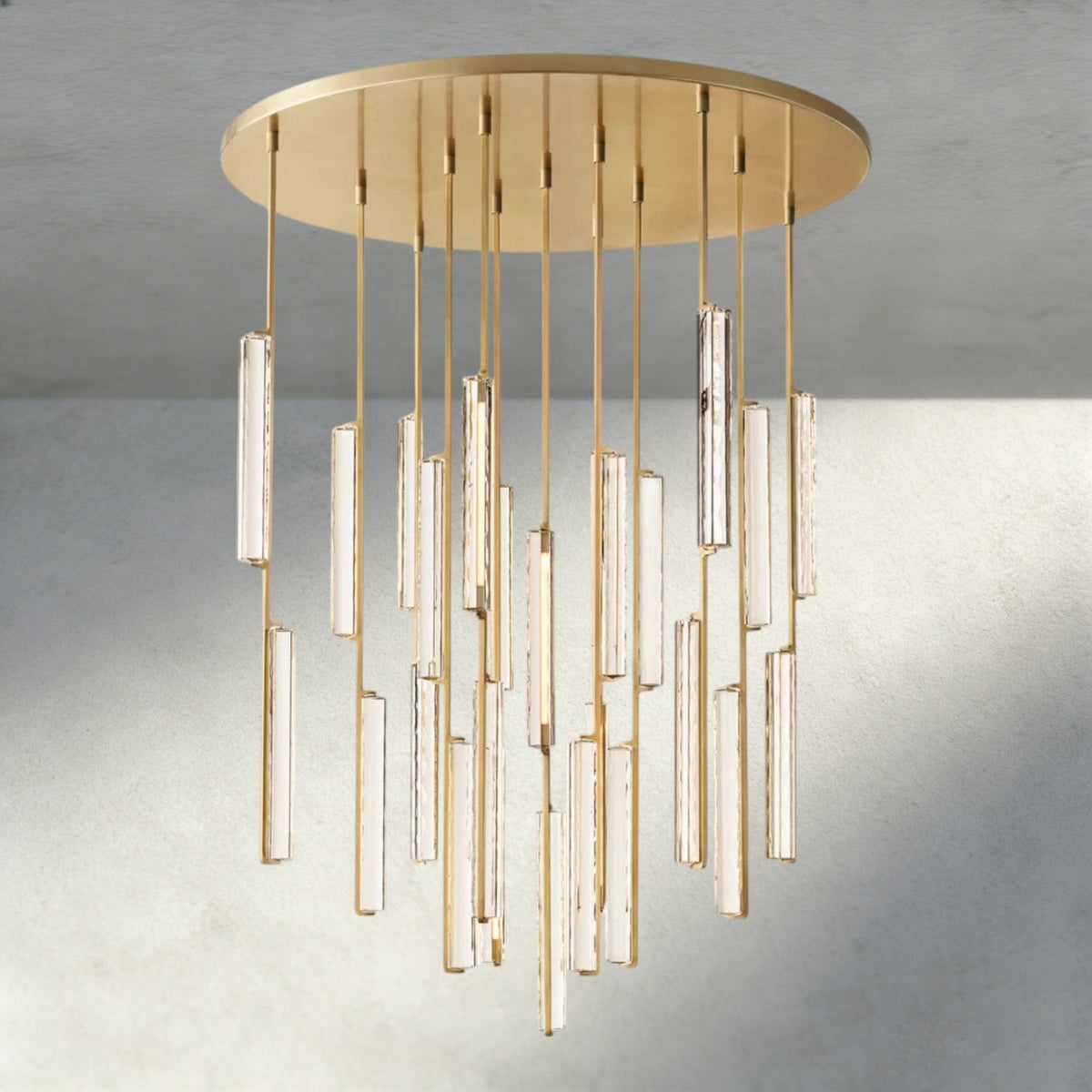 Audubam Crystal Round Chandelier 24", 40", 56" - Zelno