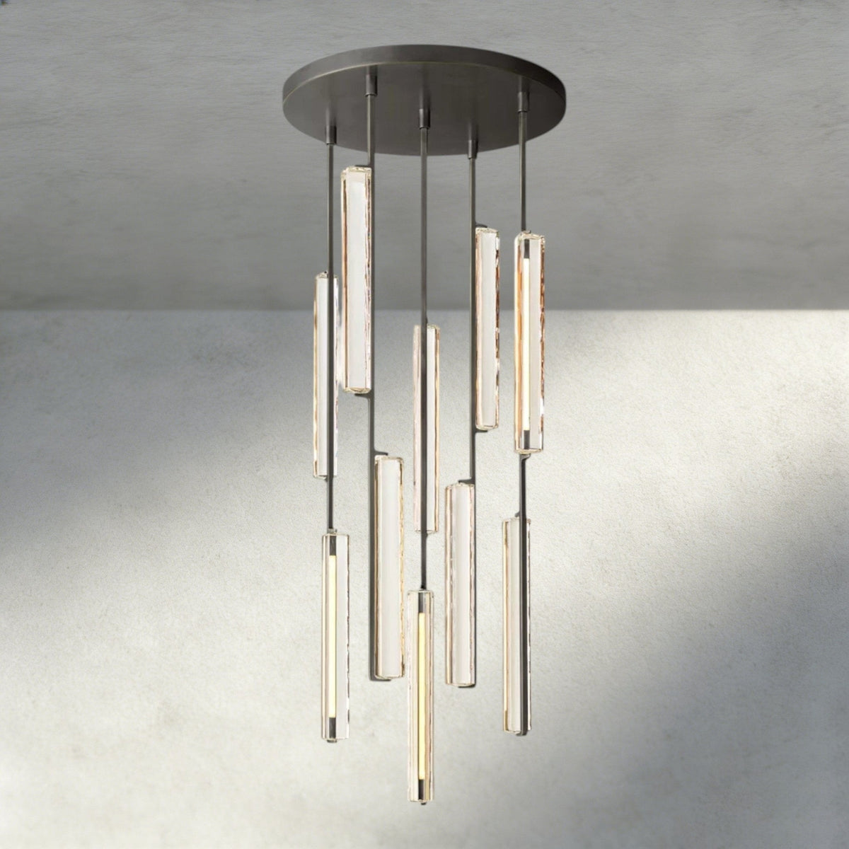 Audubam Crystal Round Chandelier 24", 40", 56" - Zelno