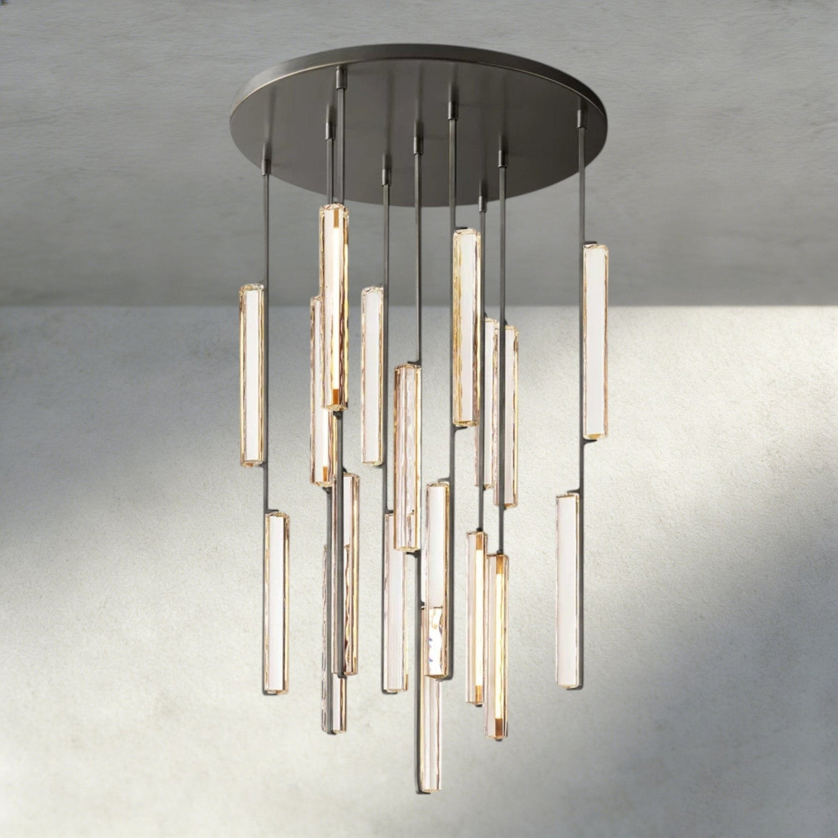 Audubam Crystal Round Chandelier 24", 40", 56" - Zelno