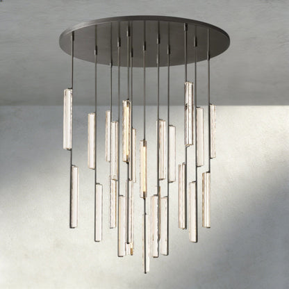 Audubam Crystal Round Chandelier 24", 40", 56" - Zelno