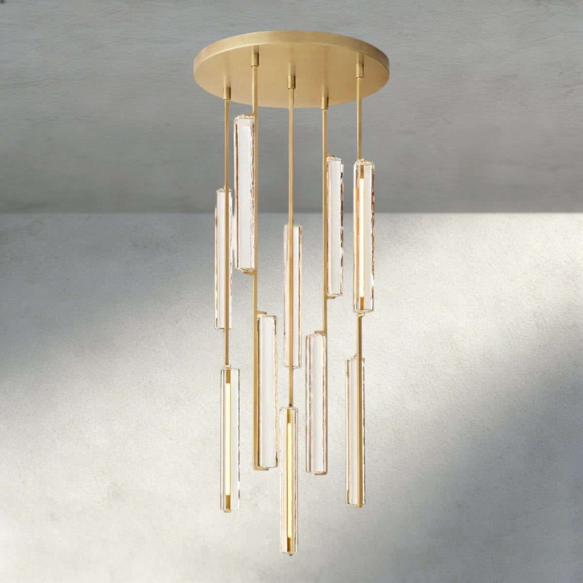 Audubam Crystal Round Chandelier 24", 40", 56" - Zelno