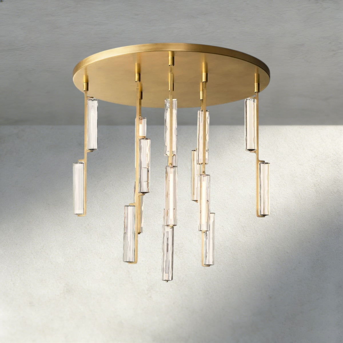 Audubam Crystal Round Chandelier 24", 40", 56" - Zelno