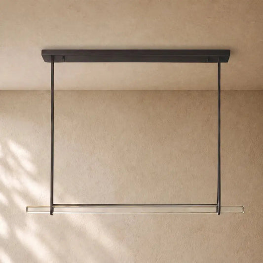 Audubom Crystal Horizontal Single Bar Linear Chandelier - Zelno