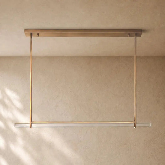 Audubom Crystal Horizontal Single Bar Linear Chandelier - Zelno