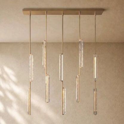 Audubom Crystal Linear Chandelier - Zelno