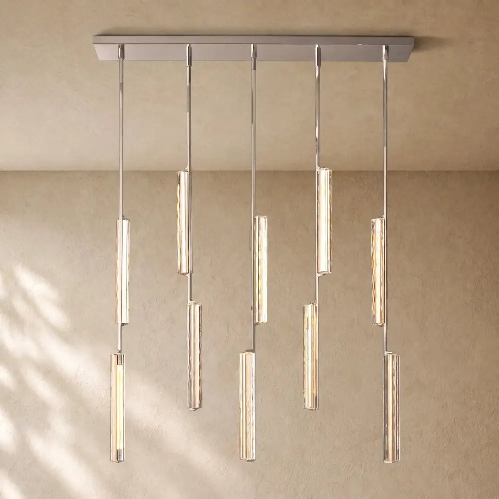 Audubom Crystal Linear Chandelier - Zelno