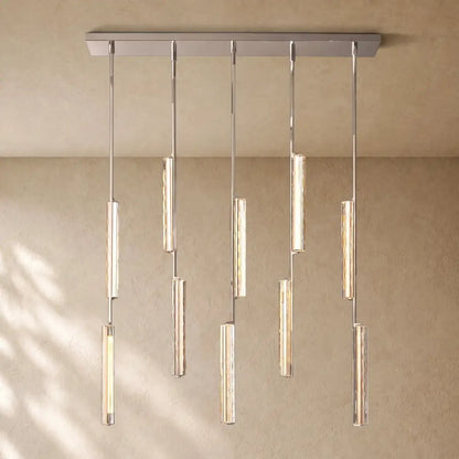 Audubom Crystal Linear Chandelier - Zelno
