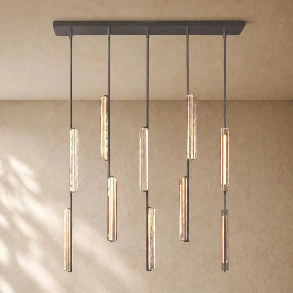 Audubom Crystal Linear Chandelier - Zelno