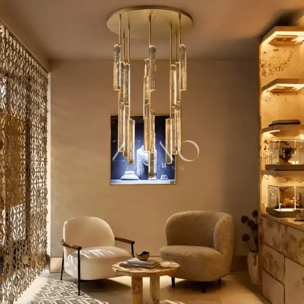 Audubom Crystal Round Chandelier - Zelno