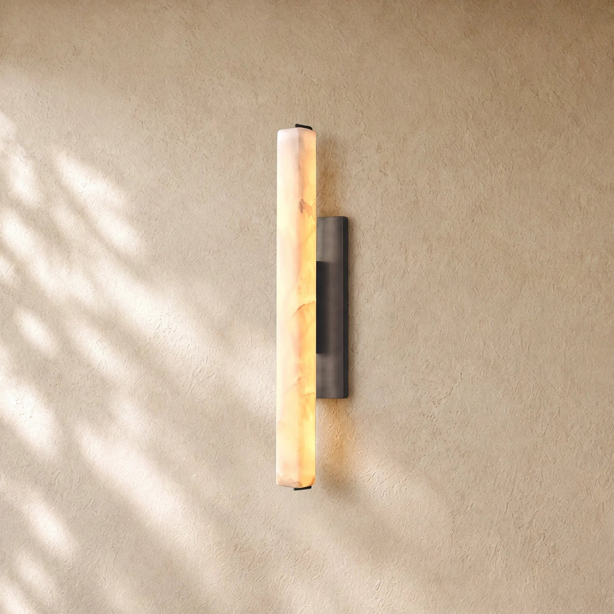 Audubom Alabaster Single Sconce