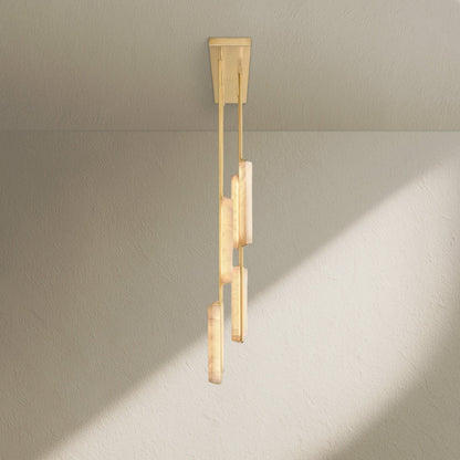 Aufz Alabaster Linear Chandelier - Zelno