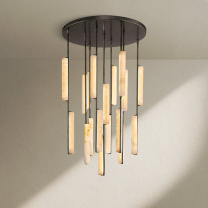 Aufz Alabaster Round Chandelier - Zelno