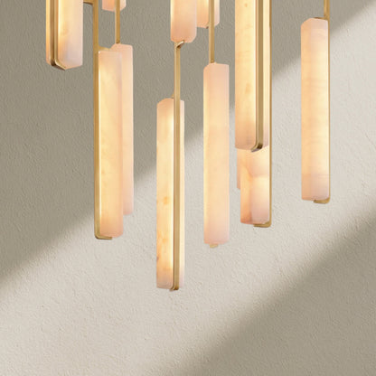Aufz Alabaster Round Chandelier - Zelno