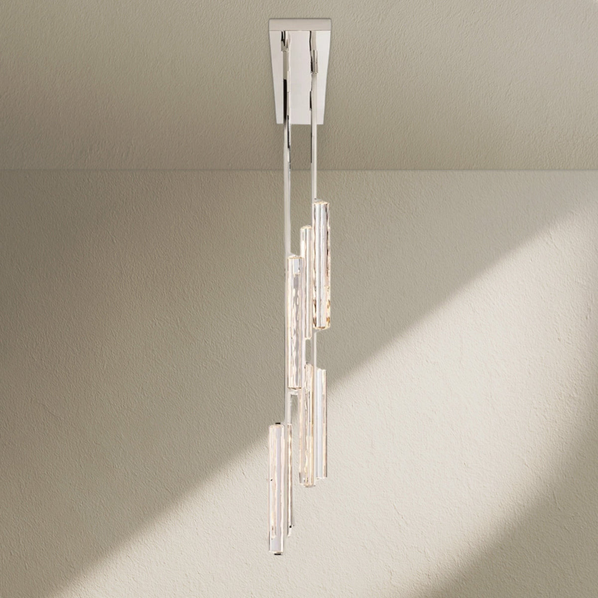 Aufz Crystal Linear Chandelier 54" - Zelno