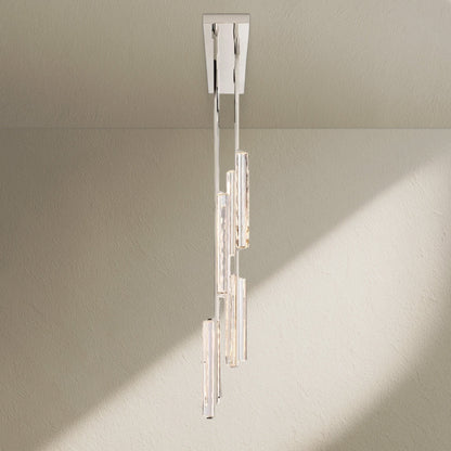 Aufz Crystal Linear Chandelier 54" - Zelno