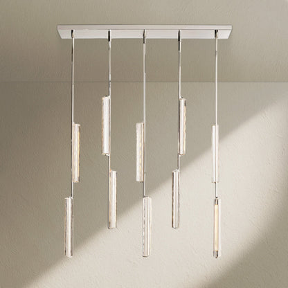 Aufz Crystal Linear Chandelier 54" - Zelno